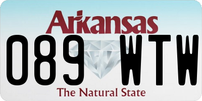 AR license plate 089WTW