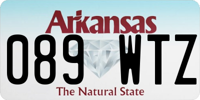 AR license plate 089WTZ