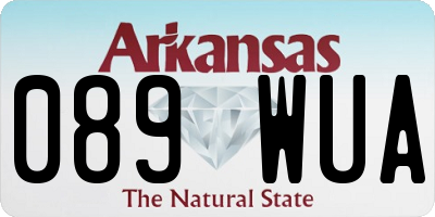 AR license plate 089WUA