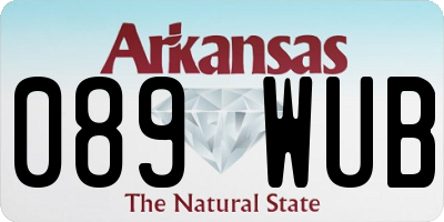 AR license plate 089WUB
