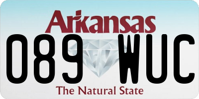 AR license plate 089WUC