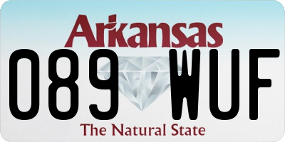 AR license plate 089WUF
