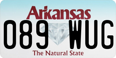AR license plate 089WUG