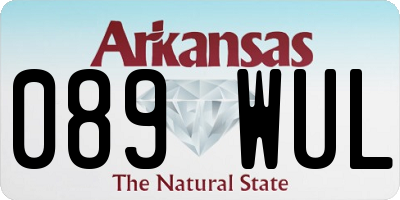 AR license plate 089WUL