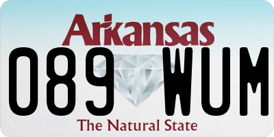 AR license plate 089WUM