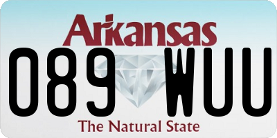 AR license plate 089WUU