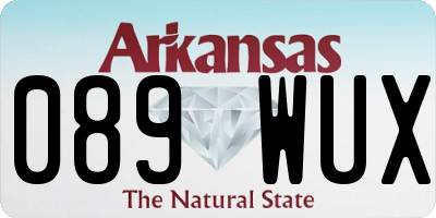 AR license plate 089WUX