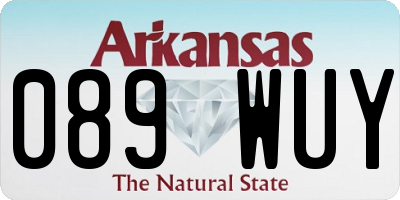 AR license plate 089WUY