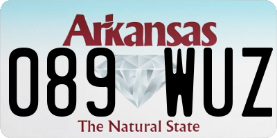 AR license plate 089WUZ