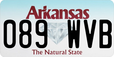 AR license plate 089WVB