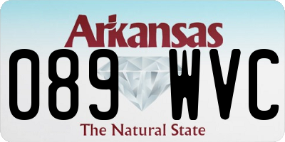 AR license plate 089WVC
