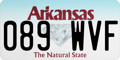 AR license plate 089WVF