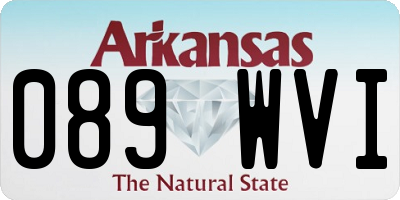 AR license plate 089WVI