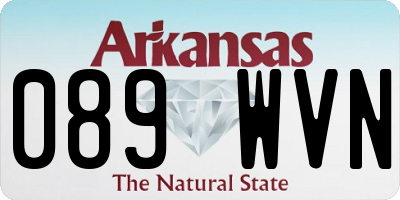 AR license plate 089WVN