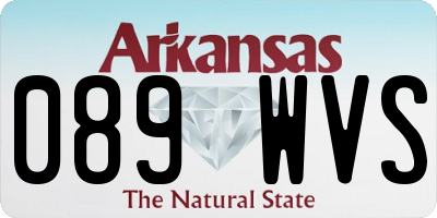 AR license plate 089WVS