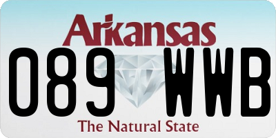 AR license plate 089WWB