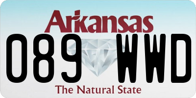 AR license plate 089WWD