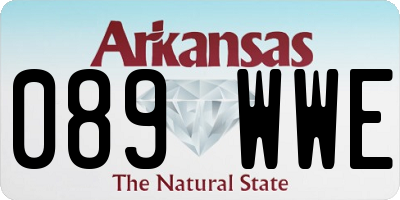 AR license plate 089WWE