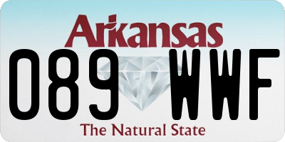 AR license plate 089WWF