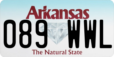 AR license plate 089WWL