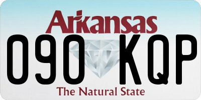 AR license plate 090KQP