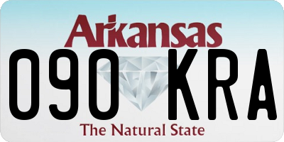 AR license plate 090KRA