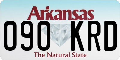 AR license plate 090KRD