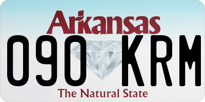 AR license plate 090KRM