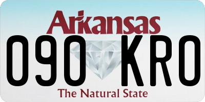 AR license plate 090KRO