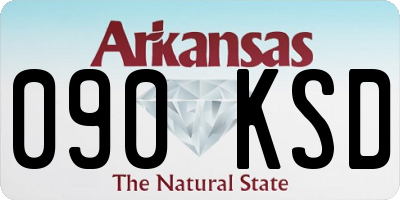 AR license plate 090KSD