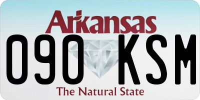AR license plate 090KSM