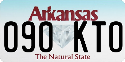 AR license plate 090KTO