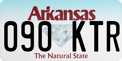 AR license plate 090KTR