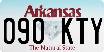 AR license plate 090KTY