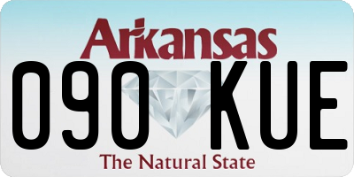 AR license plate 090KUE