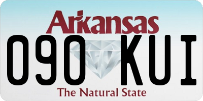 AR license plate 090KUI