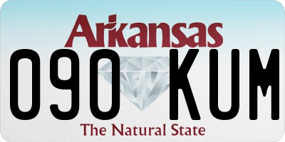AR license plate 090KUM