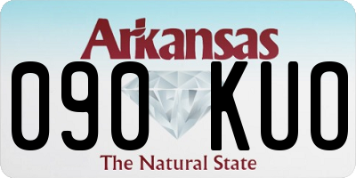 AR license plate 090KUO
