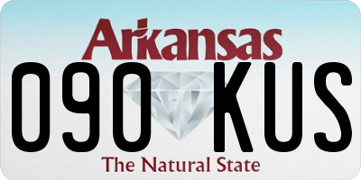 AR license plate 090KUS
