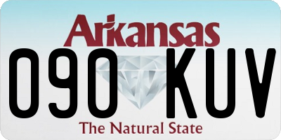 AR license plate 090KUV