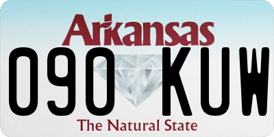 AR license plate 090KUW