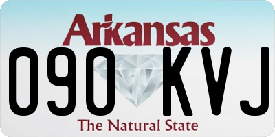 AR license plate 090KVJ