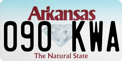 AR license plate 090KWA