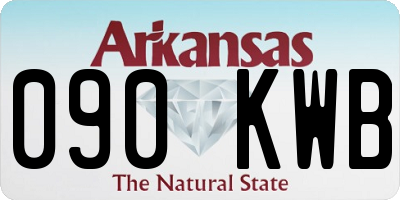AR license plate 090KWB