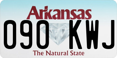 AR license plate 090KWJ