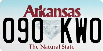 AR license plate 090KWO