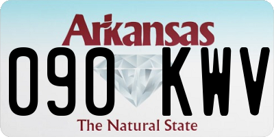 AR license plate 090KWV