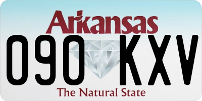 AR license plate 090KXV