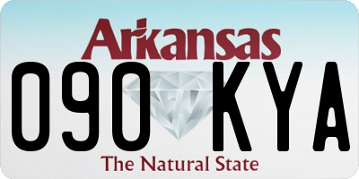 AR license plate 090KYA