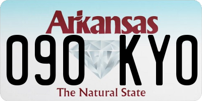 AR license plate 090KYO